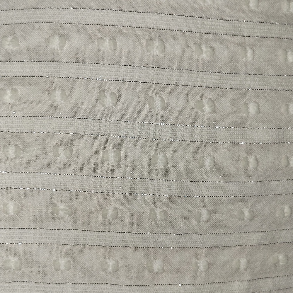 Pilcro White Sleeveless Ruffled Eyelet Button-Front Blouse - Picture 7 of 10